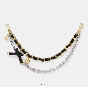 Kate Spade New York Mixed Metal swag bag handle Chain Strap Accessory  KM589